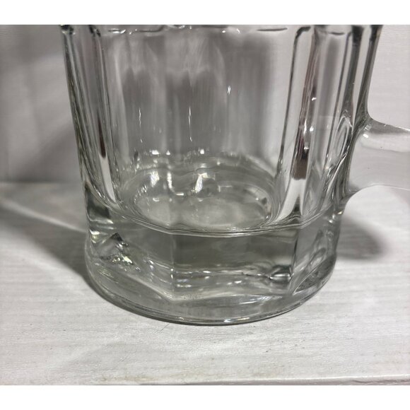 Glass Beer Mug 8" Tall Heavy-Duty Clear Handle Durable Classic Design 33oz - Picture 5 of 9